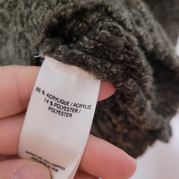 Jacob Dark Green Cozy Boucle Turtleneck Knit Sweater - Picture 4 of 5